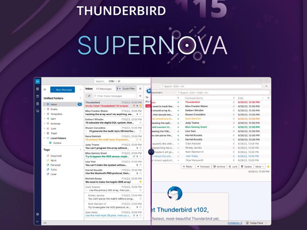 Thunderbird Supernova: La Revolución en Gestión de Correo Electrónico