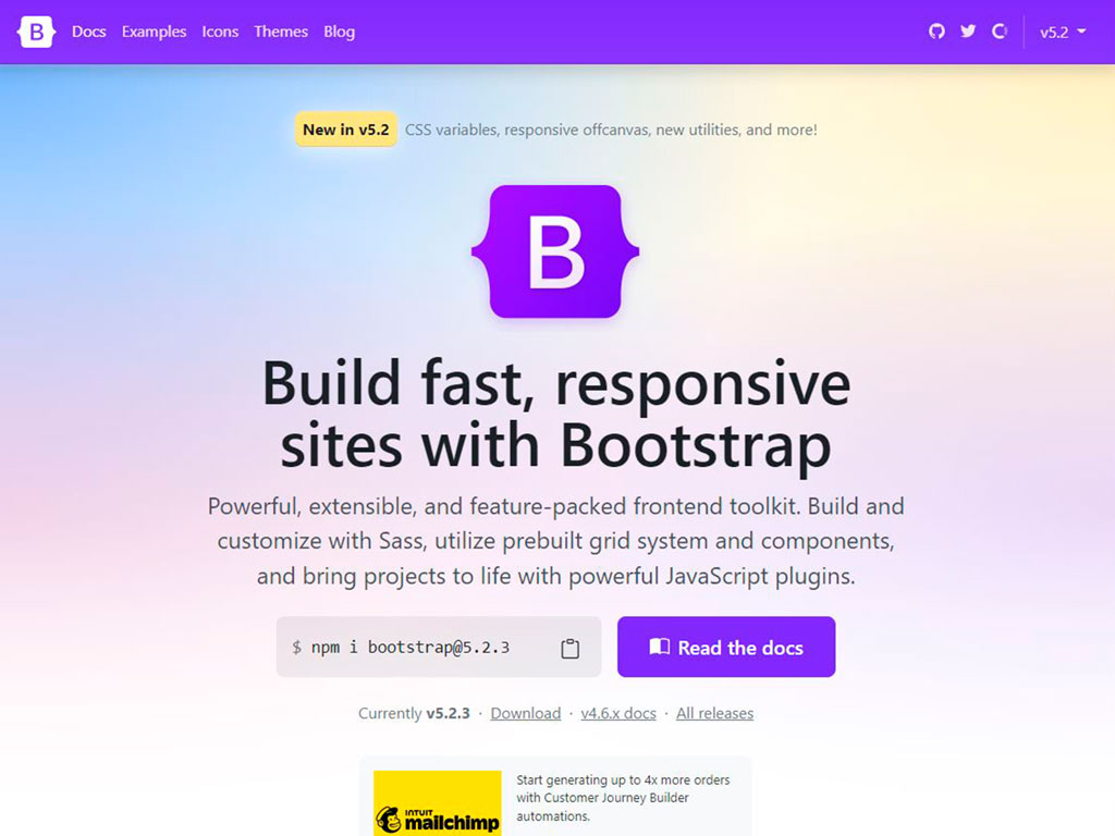 Bootstrap 5 web responsive