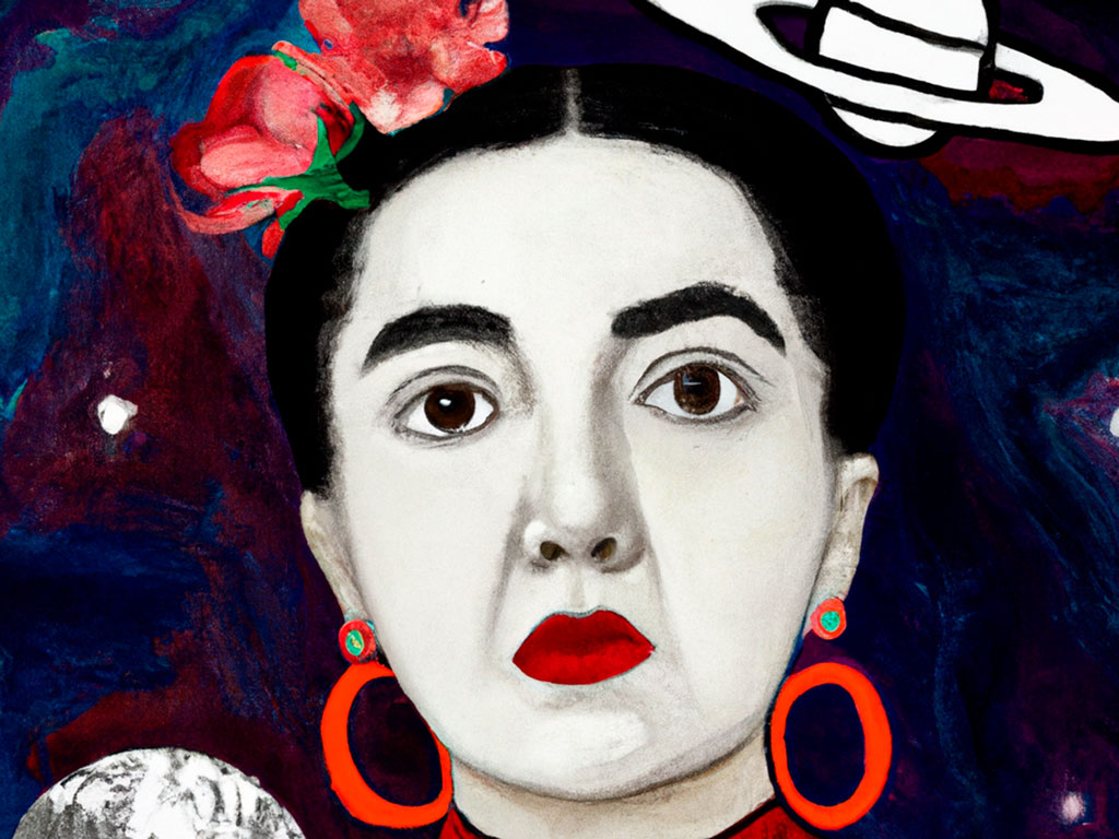 Frida Kahlo con inteligencia artificial
