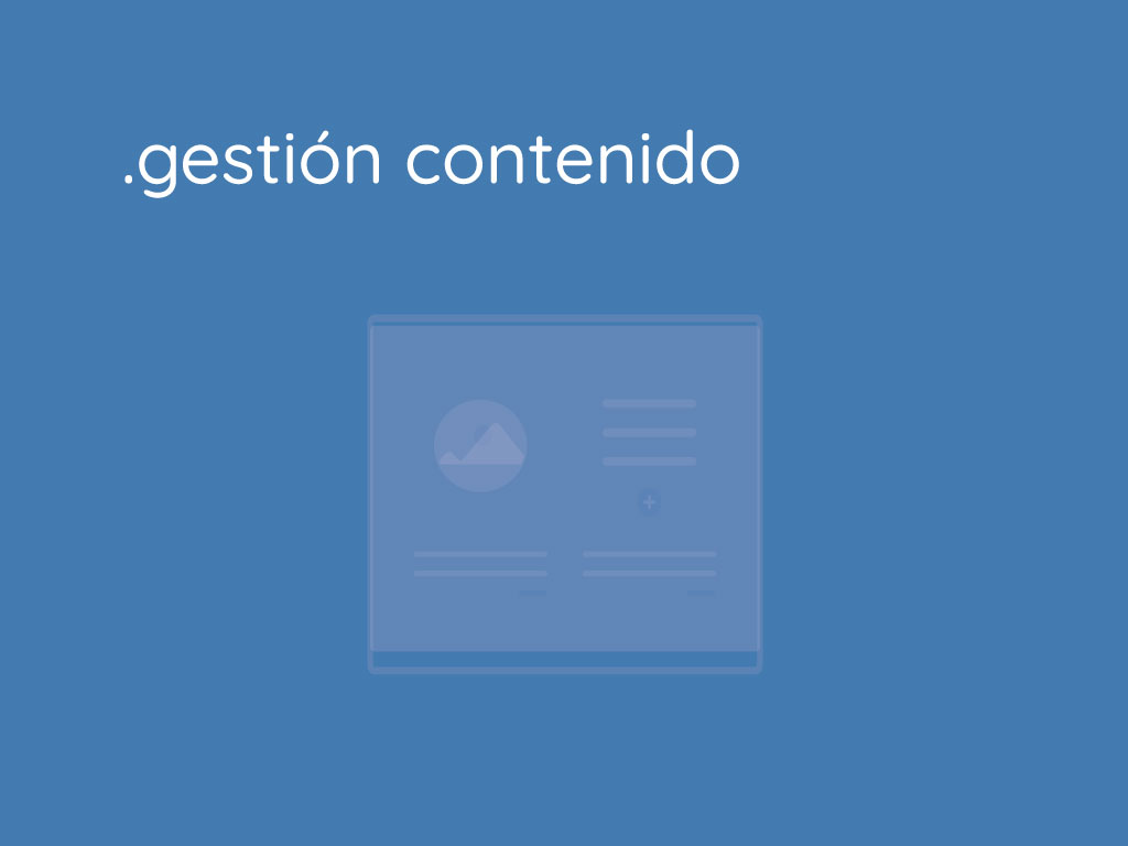 Gestión del contenido de una web negocio local